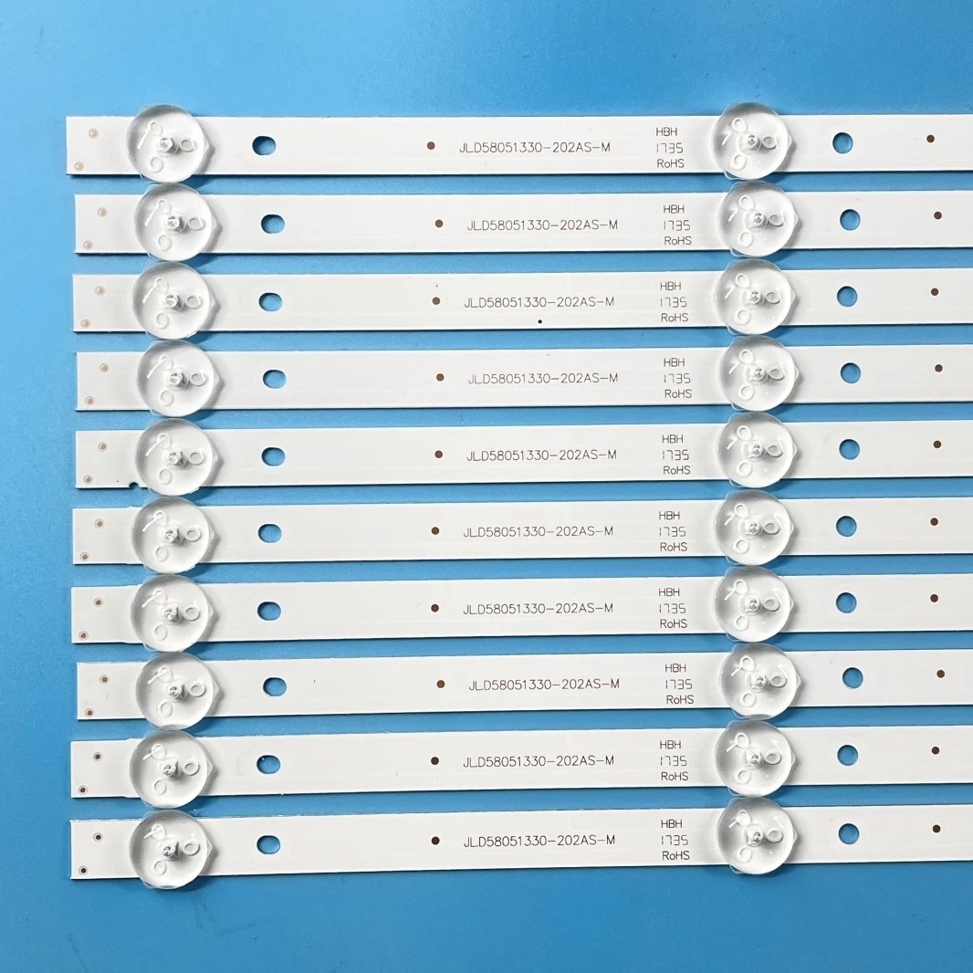 LED Strip for MASTER mgu5810x 58G2A 58G3 58K5D JL.D58051330-202AS-M V580DJ4-MD1 APT-LB17038-58G3-1.2 PG66HH5588 H8S 303924