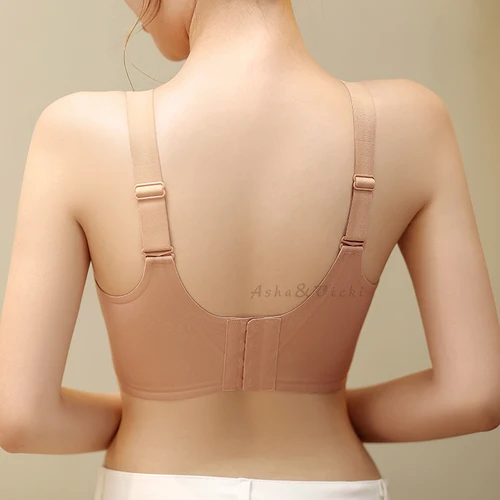 Imagen 2 del producto Sujetador de malla antideslumbrante para mujer, ropa interior de encaje de Copa grande semifija, cobertura completa de goma de mascar, talla grande, cómoda reunión