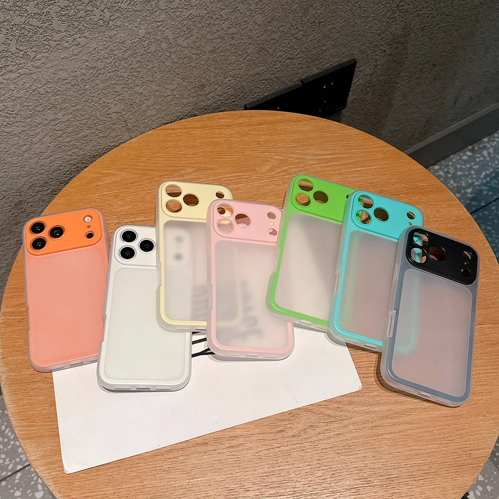 Premium Matte Candy Color 2-in-1 Phone Case For iPhone 17 16 15 14 13 Pro Max Air 2-in-1 Design for Enhanced Drop Protection