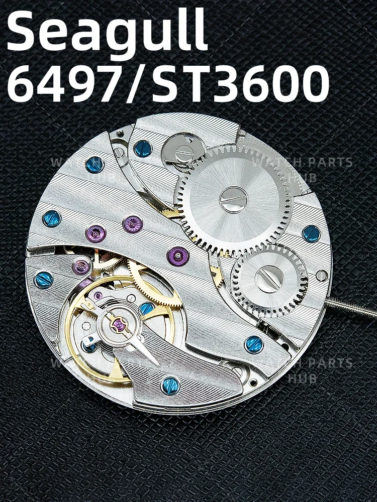 جديد حقيقي النورس ST3600 الحركة الميكانيكية ST36 الصين ساعة الرجال ETA 6497 اليد الرياح 17 جواهر ساعة صالح إصلاح جزء