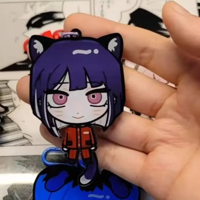 Aotuki Eito أنيمي المفاتيح المرأة سلسلة مفاتيح مصنوعة من الأكريليك رجل المائة خط آخر الدفاع أكاديمية قلادة حلية اكسسوارات هدية #6