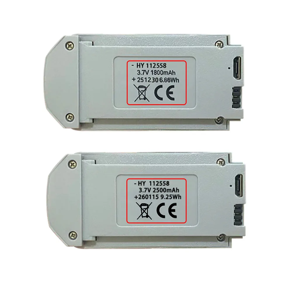 GT3 Drone Original Battery Charger 3.7V 1800/2500mAh High Rate Battery Compatible