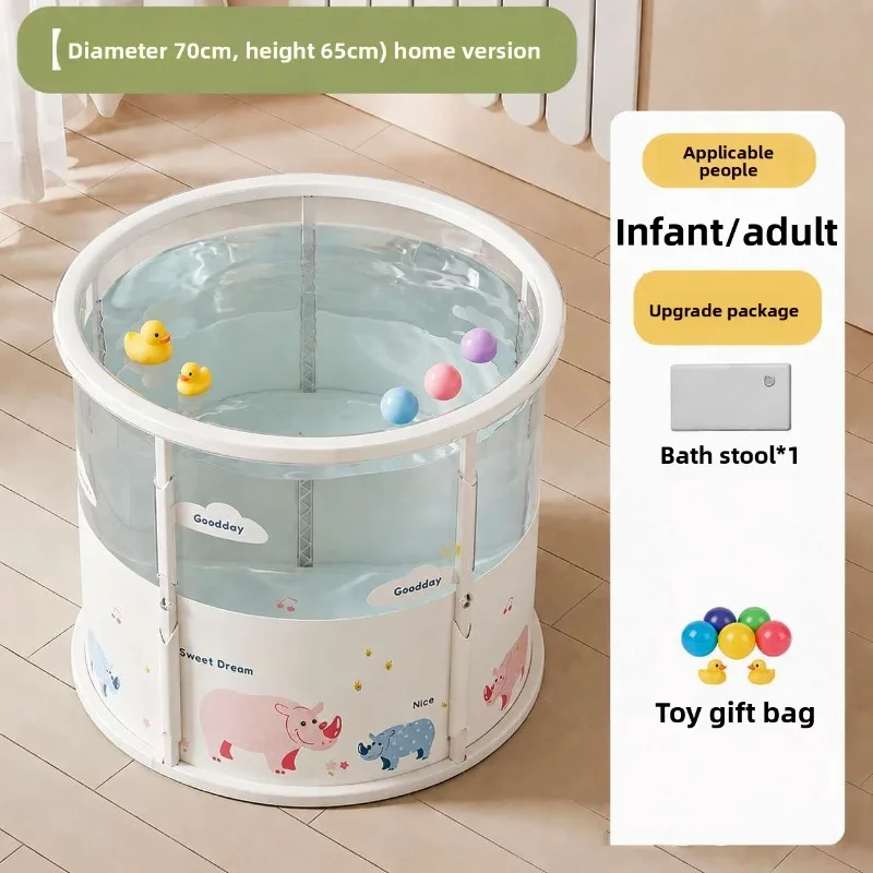 Foldable Baby Bath Tub Home Use Large Newborn Seat Foldable Bath Tub Baby Bath Tub Portable Bathtub Transparent Bathtubs