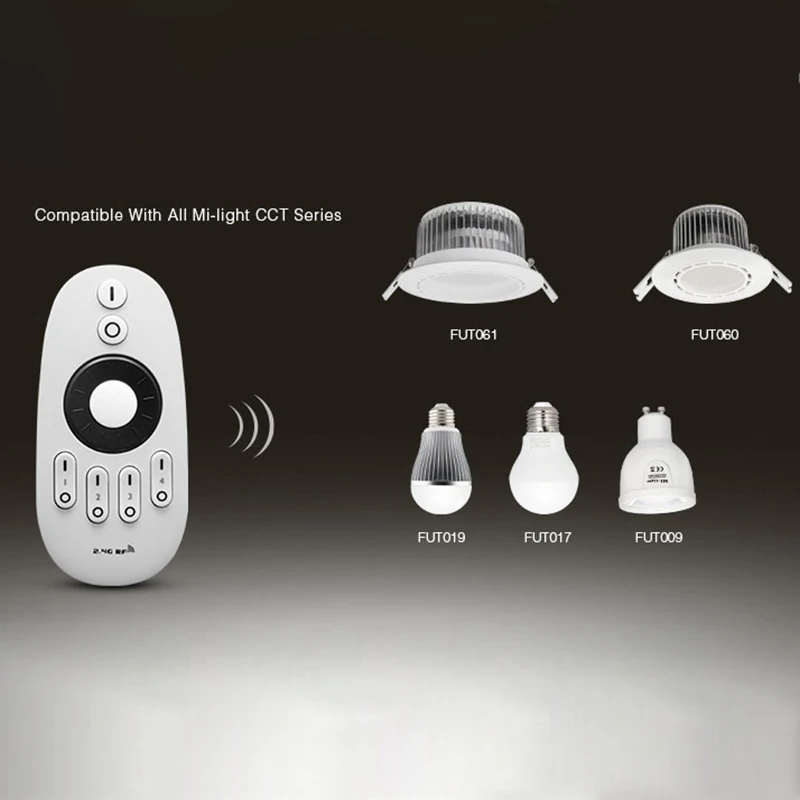 

1 шт. новый FUT006 FUT007 2,4 ГГц 4-зонное вращающееся колесо/кнопка дистанционного управления сенсорный RF беспроводной CCT пульт дистанционного управления контроллер светодиодной ленты