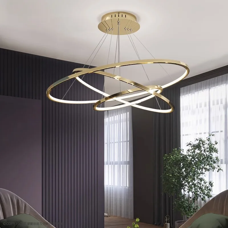 Home living room decoration ring Pendant Ceiling lamps dining room led Chandelier indoor lighting hanging light fixture lustre