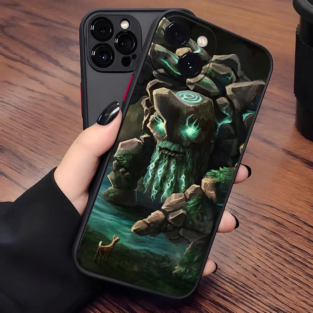 حافظة هاتف Game Dota 2 لهاتف آيفون 15 Pro Max 14 Pro 16Pro Max 13 11 12 Mini Xs X Xr 7 8 Plus Se غطاء خلفي غير لامع