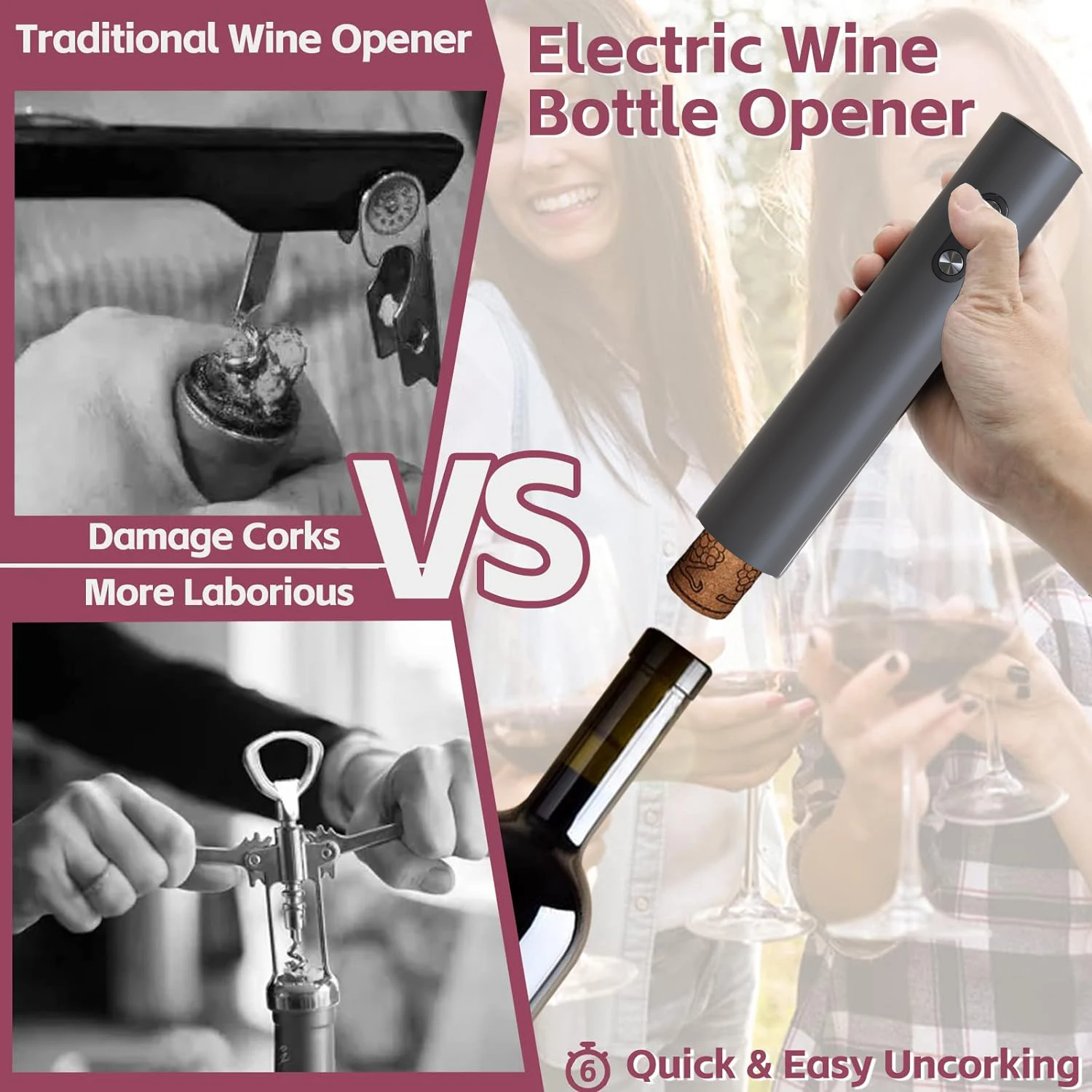 Pembuka anggur elektrik, pembu - Wine Opener Electric ulasan dan harga