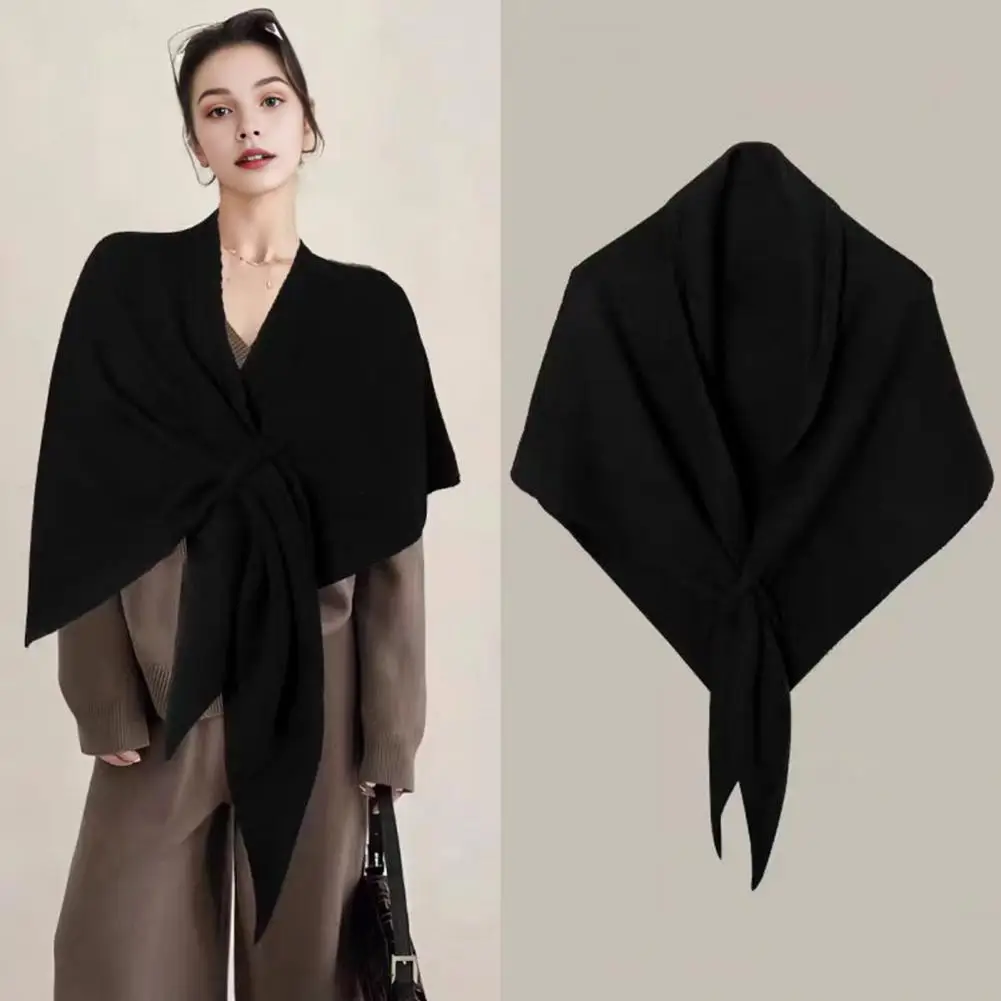 

Versatile Shawl Breathable Shawl Elegant Women's Knitted Shawl Wrap Cardigan Cape in Wool Cashmere Blend Stylish for Comfortable
