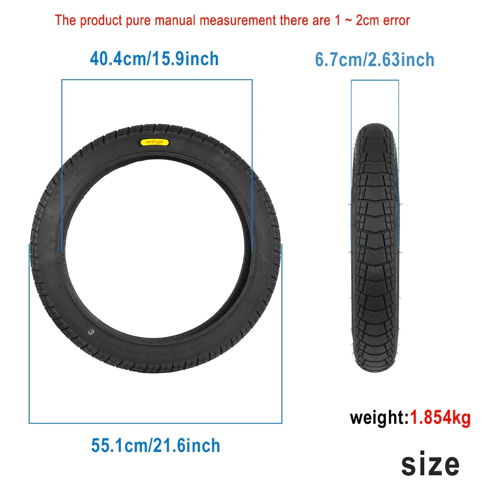 20x3.0 20x4.0 20x4.5 20x5.0 Fat Tire 20x400 Schlauch für 20 Zoll E-Bike – Verschleißfeste Offroad-Sand-Schnee-Reifen-Teile – Detail 10