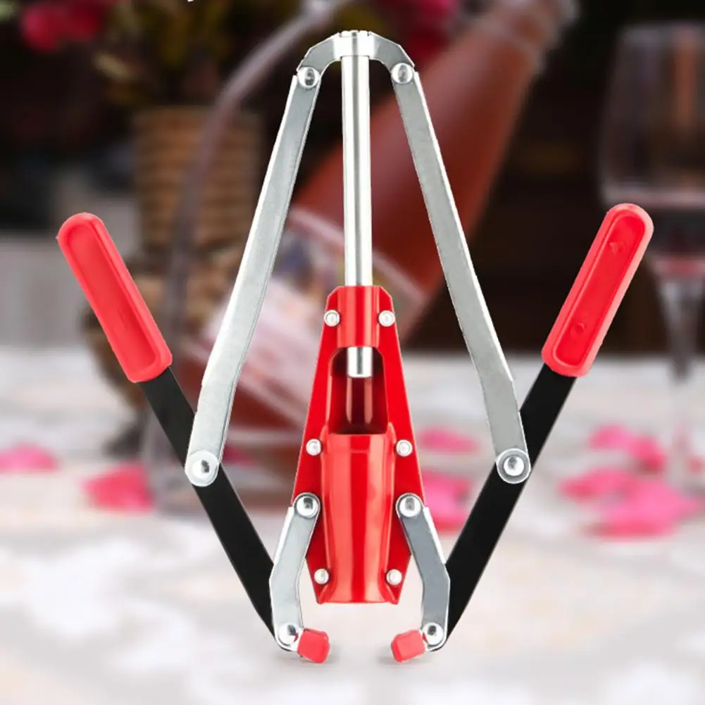Bottle Corker Double Lever Drinks Corker Good Seal Performance Stainless Steel Manual Grape Wine Corker Supplies for Brewing