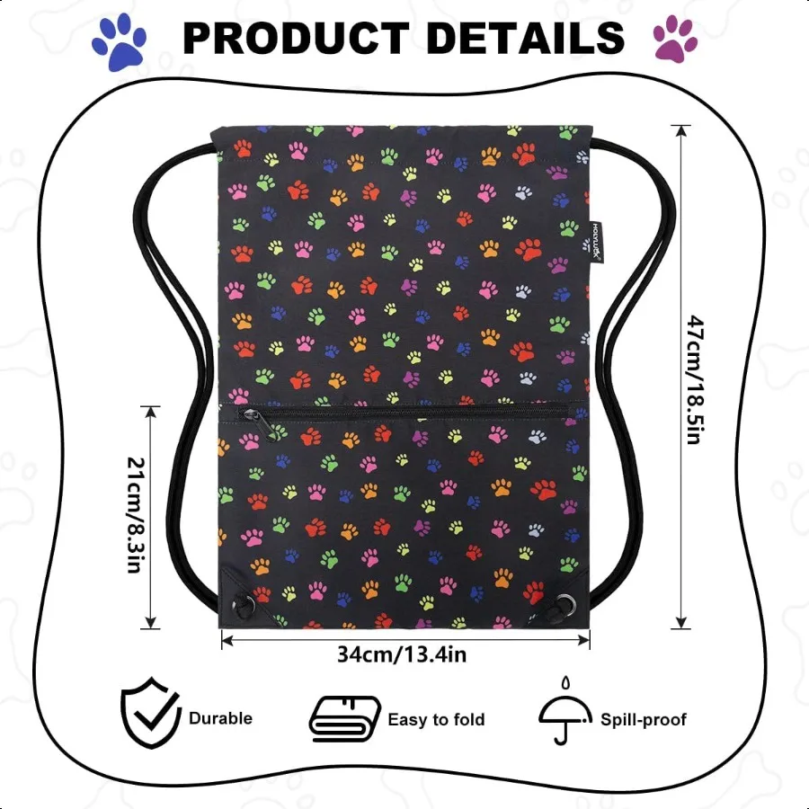 HOLYLUCK Drawstring Backpack Bag Sport Gym Sackpack