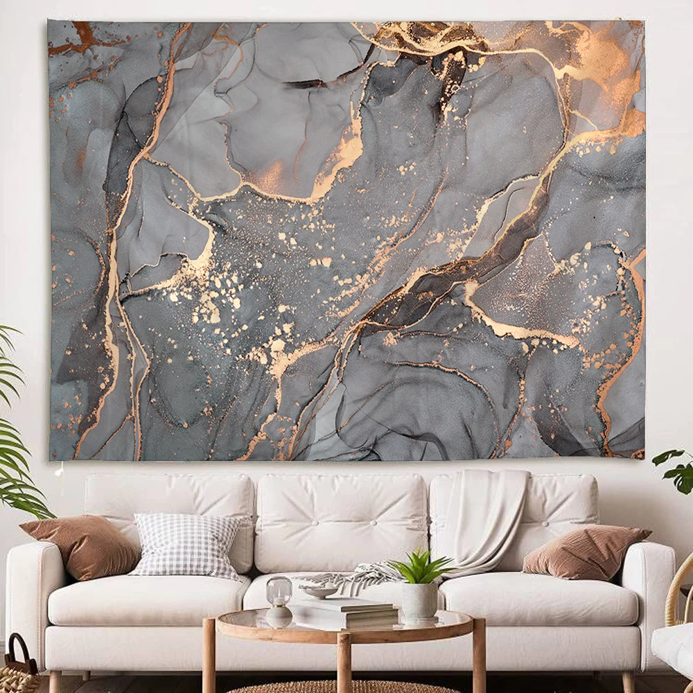 Marble Textured Living Room Large Tapestry Bedroom Aesthetic Wall Tapestry Simple Style for Home Decoration Women Children Gifts