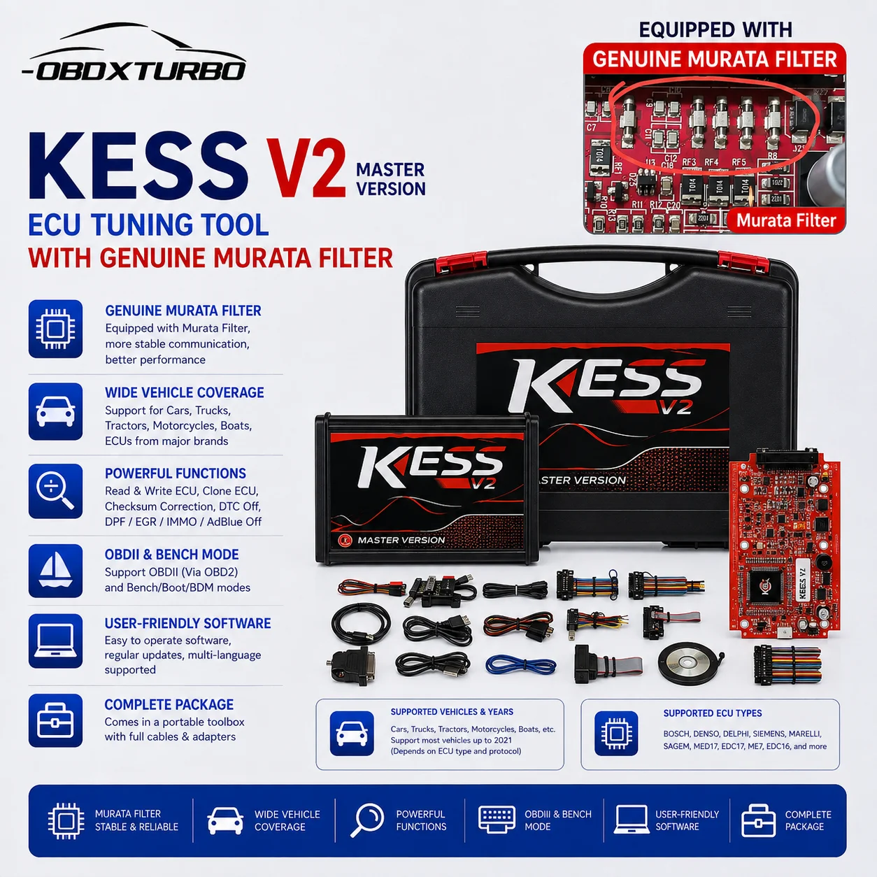 EU Red KES V2 V5.017 Online Unbegrenztes KTAG 7.020 ECU-Chip-Tuning-Programmiergerät OBD2-Diagnosewerkzeug K-Suite-Software für Fahrzeug- und LKW-ECU-Lese-/Schreib-, Remapping-, Programmier- und