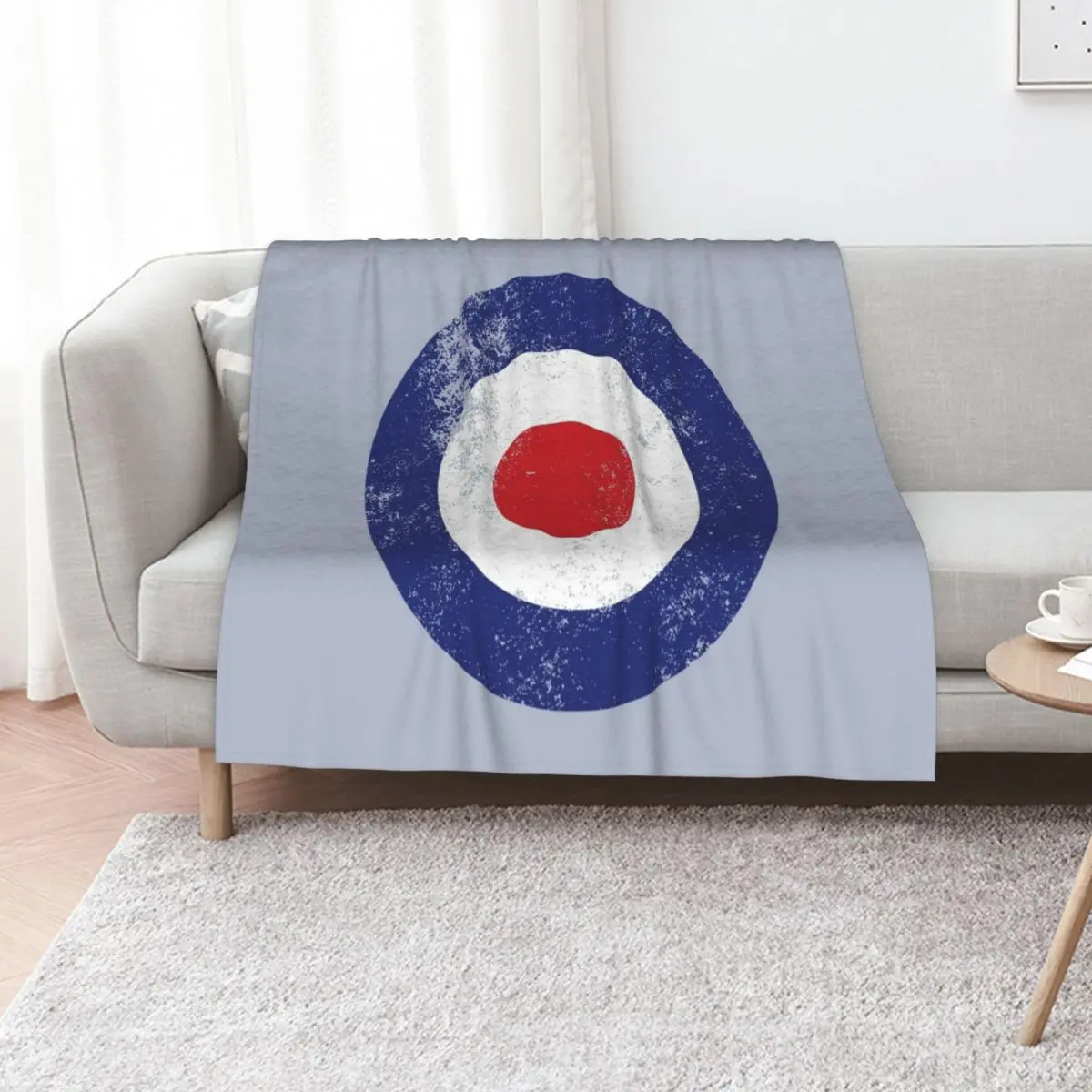 RAF Type D Roundel - Mod Target Logo Throw Blanket Bed linens Luxury Thin funny gift Quilt christmas decoration Blankets