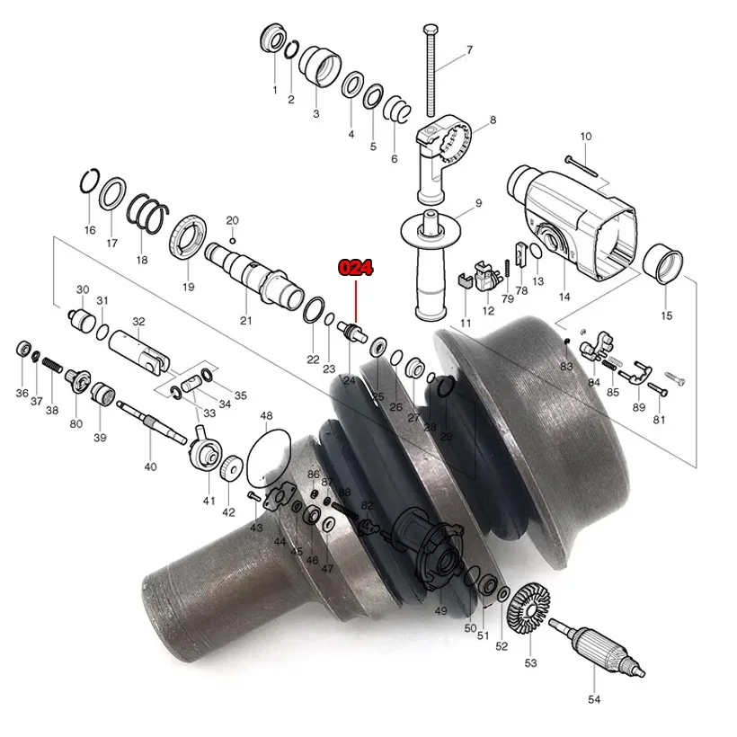 

Набор ударных болтов для сброса, замена для Makita HR2450 HR2450 HR2450F HR2440 HR2432, запасные части для перфоратора, аксессуары