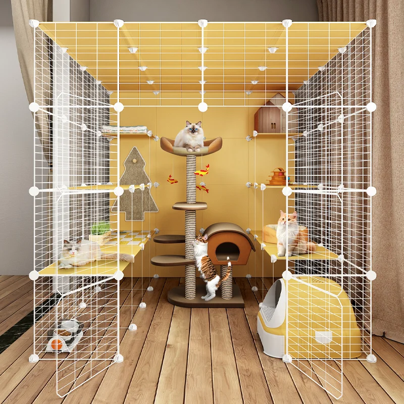 cage oversized free space king size household indoor luxury cat villa cat house  house