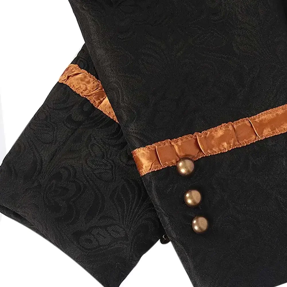 Medieval Pirate Cosplay Fantasy Hat Clothing Retro Vintage Stage Costume Disguise Adult Men Roleplay Fantasia Outfits Male