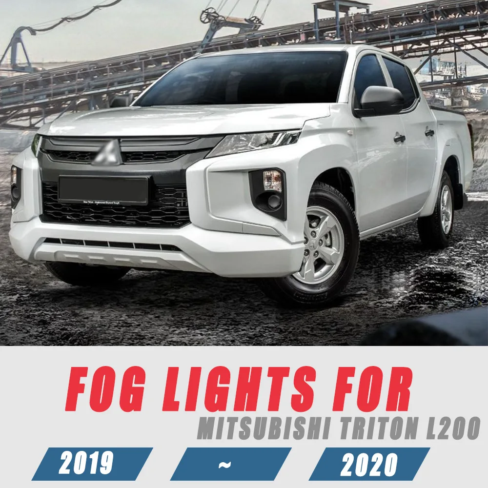 

Для Mitsubishi TRITON L200 2019 ~ 2020 передние противотуманные светильник s автостайлинг точесветильник фары Противотуманные фары с переключателем-1 пара
