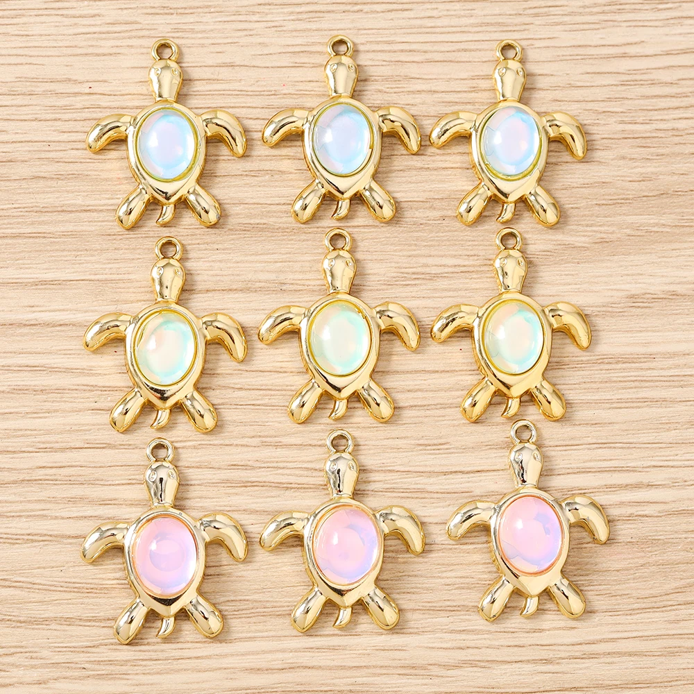 Tusember 10 Stück Kristall-Meerjungfrauen-Schwanz-Muschel-Quallen-Schildkröten-Anhänger für Halsketten, Ohrringe, Armbänder, Anhänger, Bastelarbeiten – Detail 21