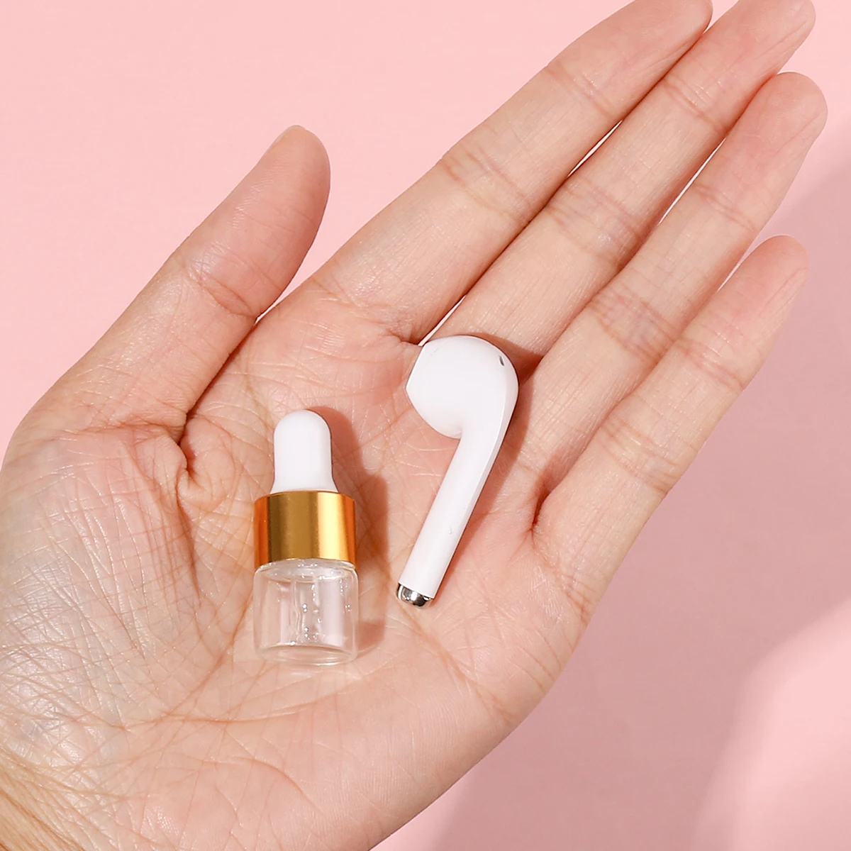 50pcs 1ml Clear Mini Glass Dropper Bottles Small with Glass Eye Dropper for Essential Oils Sample Traveling