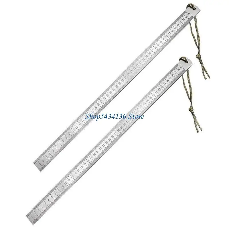 

H7ED Практичная измерительная линейка из нержавеющей стали для классных работ DIY и дизайнерских работ