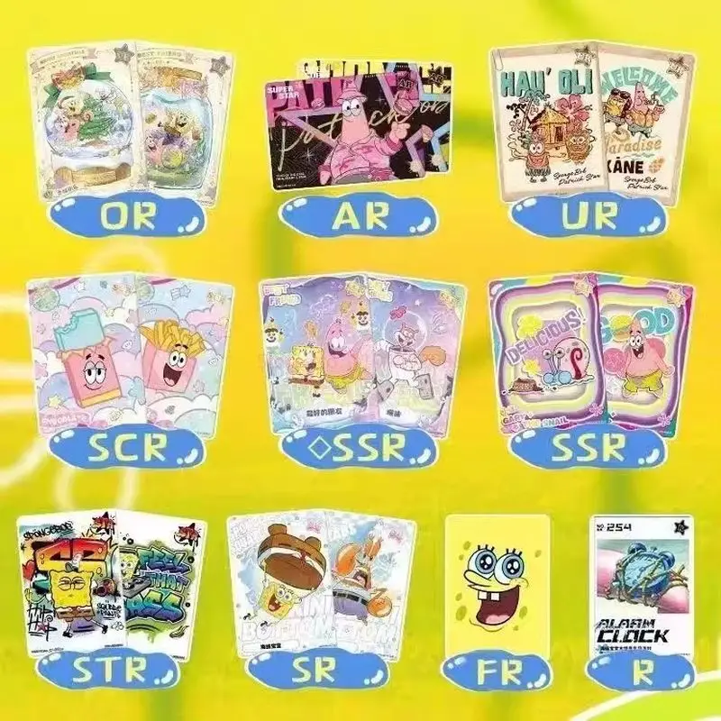 Carta originale Kayou Spongebob Squarepants Fun Time Series da collezione 25° anniversario Serie di personaggi Regalo per ragazzo Genuino Disponibile