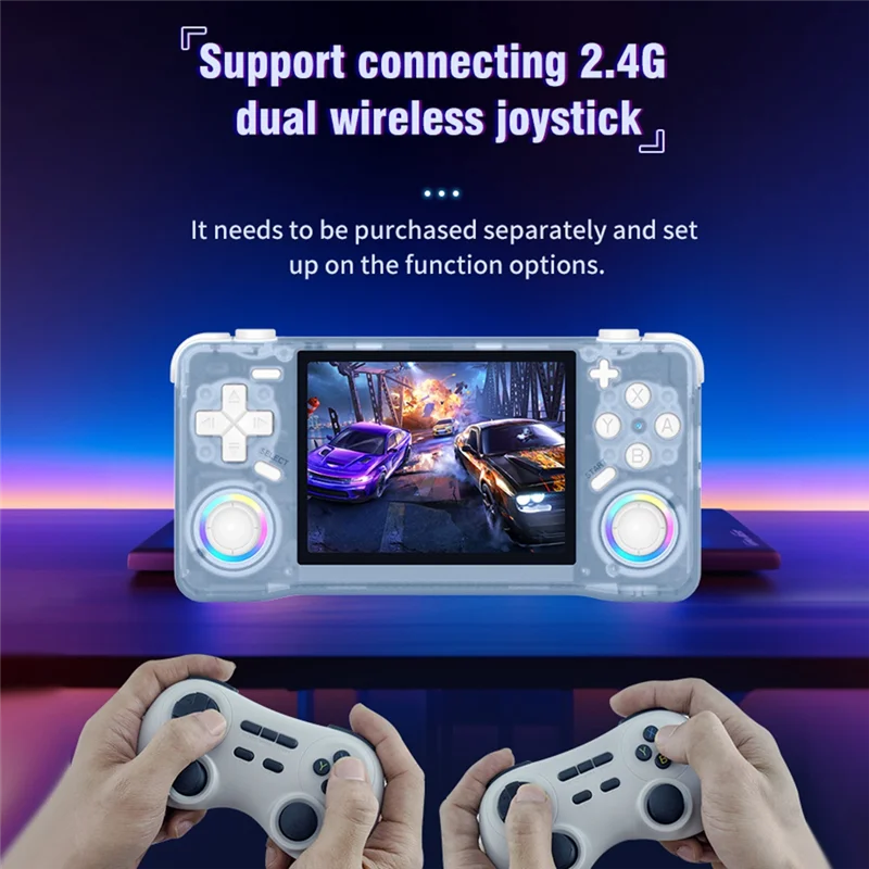 【تسوق الآن】وحدة تحكم ألعاب فيديو محمولة باليد XF35H ريترو 128G ألعاب محملة مسبقًا 3.5 بوصة IPS شاشة Wifi Linux Pocket Player B