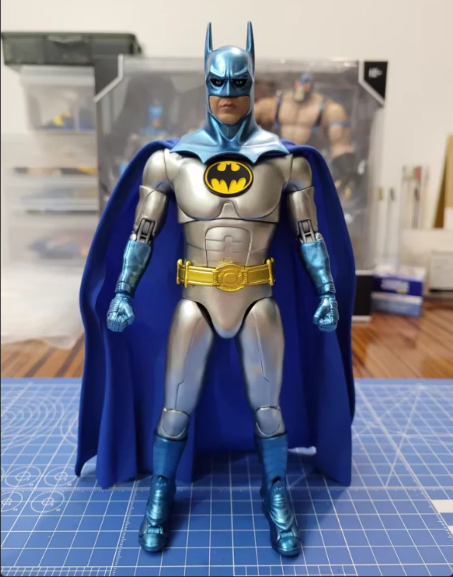 Dc Keaton Batman Returns Action Figures Special Color Matching Electroplated Version Of Batman Anime Figure Christmas Halloween