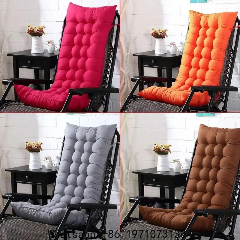 Cushion Solid long Cushion Mat For Recliner Rocking Rattan Folding Thick Garden Sun Lounge Seat Sofa Tatami Mat No Chair