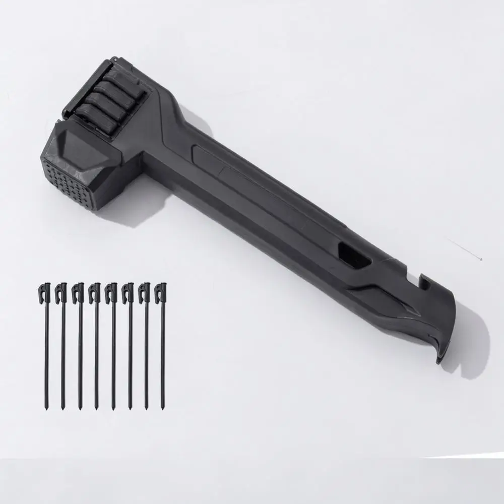 Portable Tent Stake Mallet Tool For Outdoor Camping Canopy Installation Plastic Hammer With Ground Nails Accessory