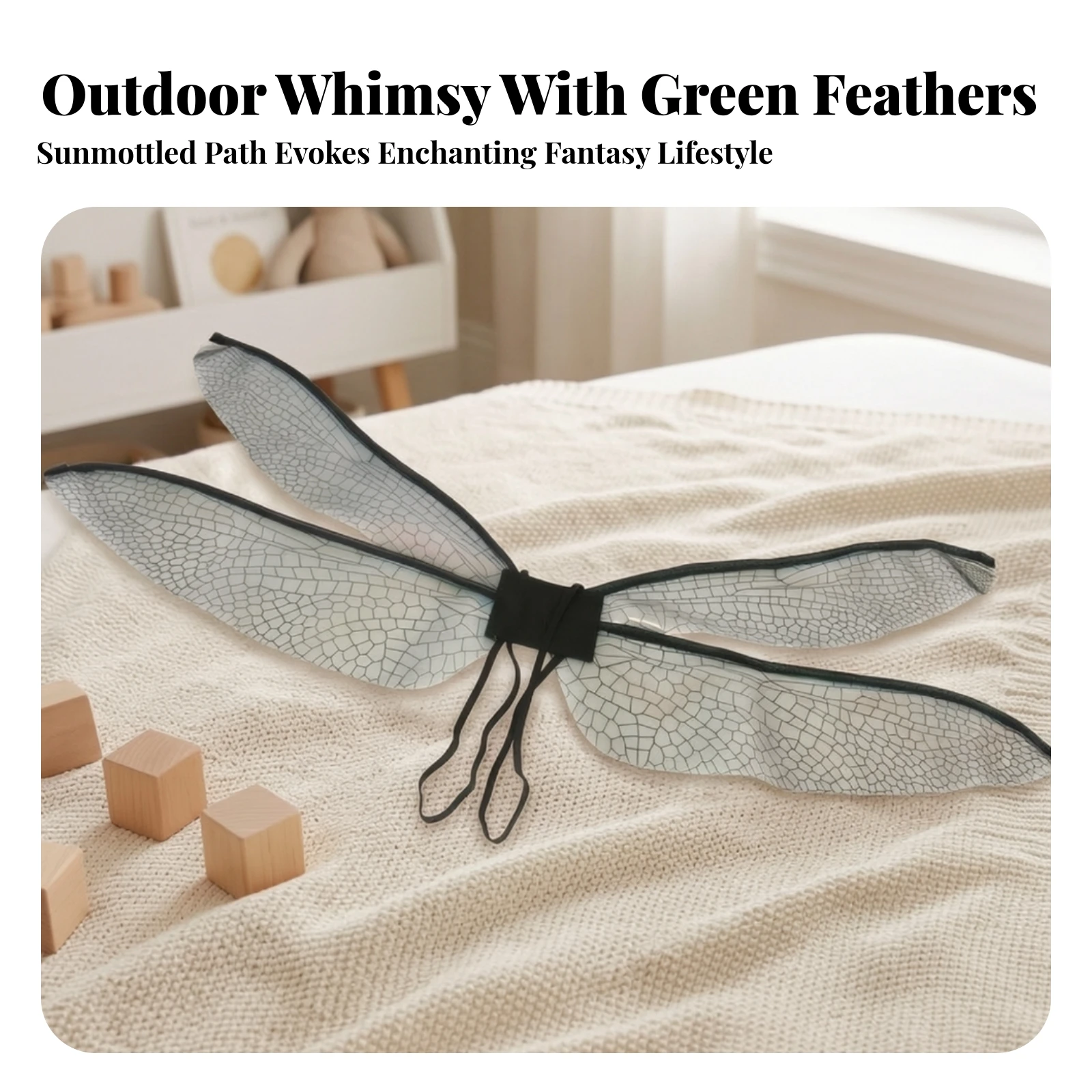 Dragonfly Wing Costume Prop Gossamer Dragonfly Wing Costume Wings with Straps Translucent Whimsical for Cosplayers, Cosplay