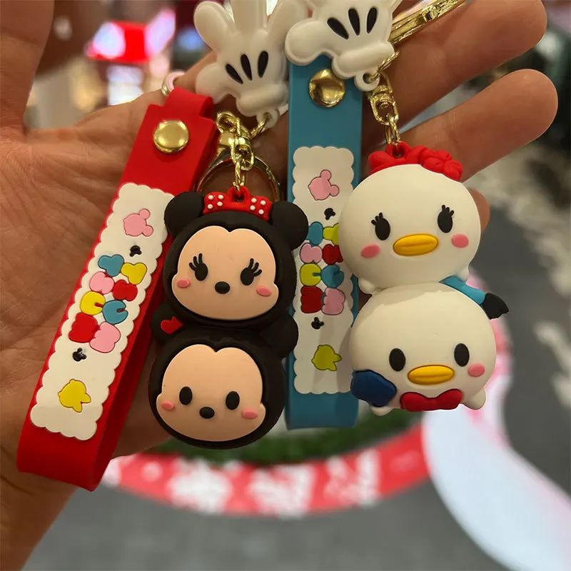Kreativer Disney Cartoon Niedliche Figur Schlüsselanhänger Schöne Mickey Minnie Mouse Pooh Bär Tigger Schlüsselanhänger für Rucksack Tasche Geschenke