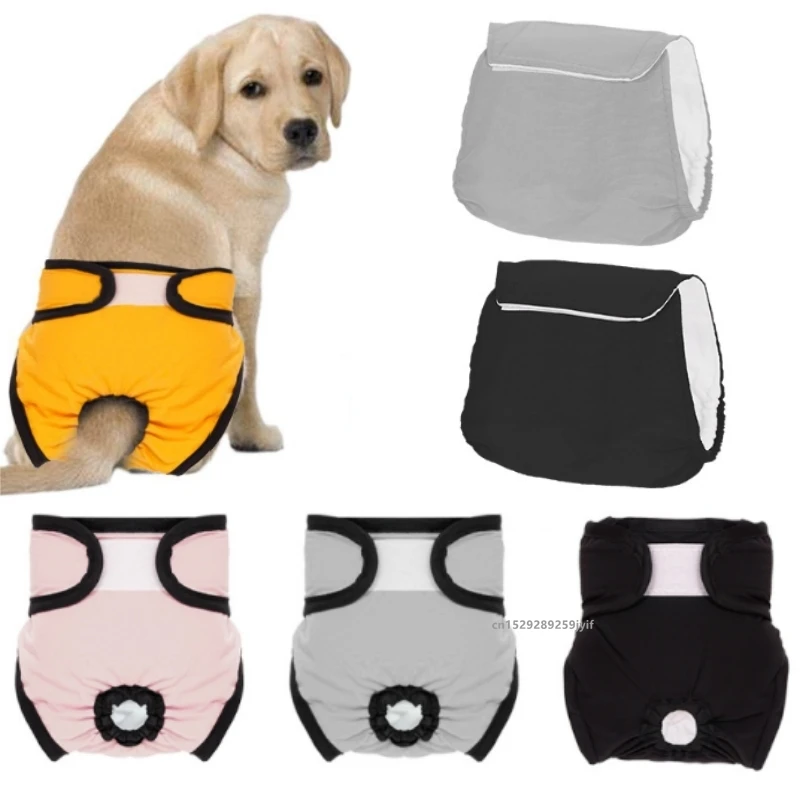 Reusable Sanitary Panties Washable Small Dog Pet Diapers Female Dogs Large Physiological Pants Shorts Male Cats Pet Menstruation