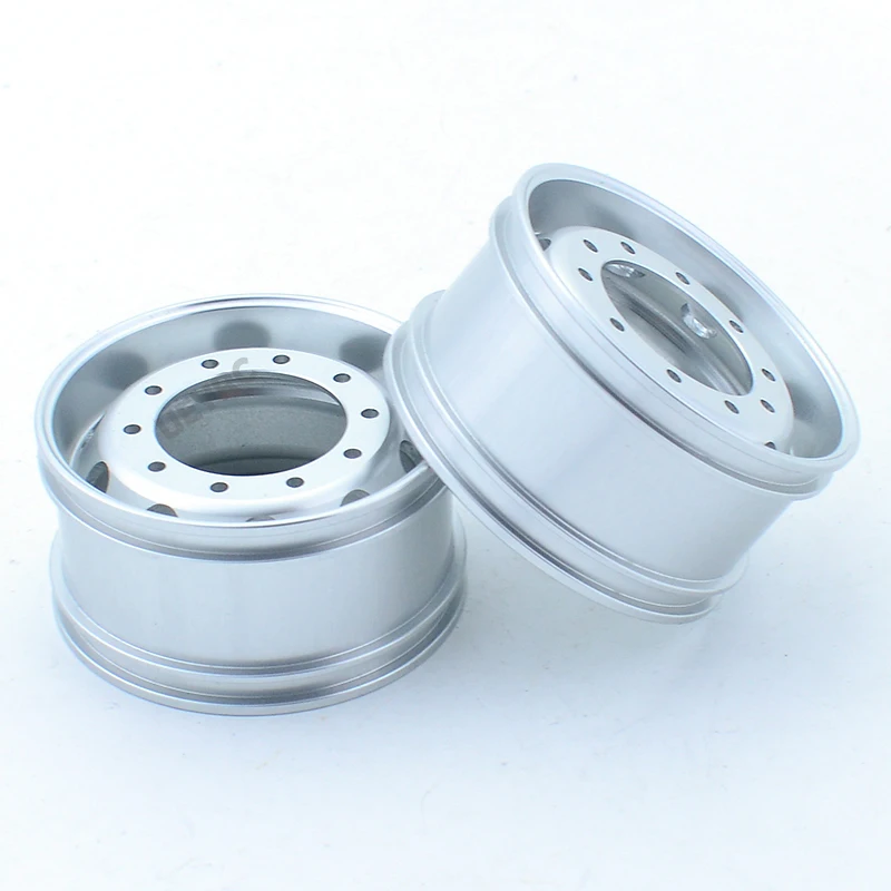 2pcs Aluminum Alloy Wheels 20mm/25mm Hub Rim for 1/14 Tamiya RC Truck Tipper SCANIA 770S VOLVO MAN TGX LESU Car Accessories