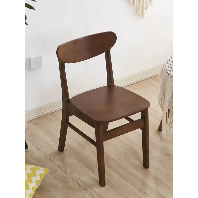 Solid Wood Dining Chair Backrest Butterfly Chair Restaurant Log Restaurant Home Eating A Code Packet of The Released Version