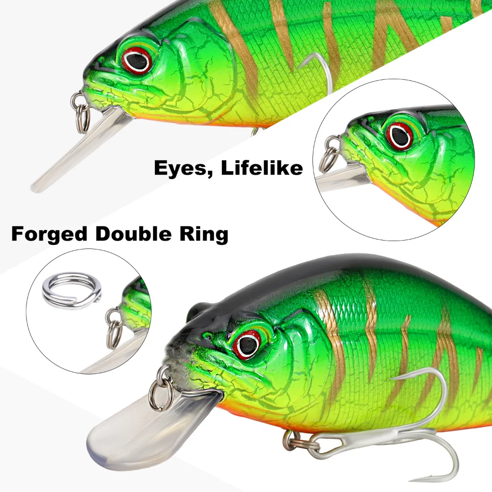 Sougayilang Minnow Fishing Lures 34g Jig Bait Fishing Crank Hook Kits De Pesca Completo Bass Carp Fishing Bait Fishing Lure Set