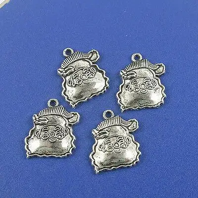 

20pcs 13x22mm,hole:1mm Tibetan silver smile faced Santa Claus pendant h1488