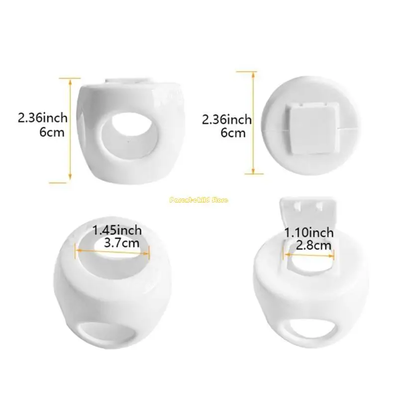 wxtd Child Proof Door Lock 슬리브 둥근 도어 손잡이 가드 아기 안전 쉬운 마운트