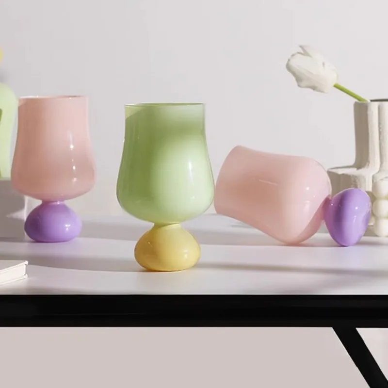 

Glass Tulip Cup Tasting High-end Household Glass Beer Red Wine Glass Household Products Kitchen Tableware