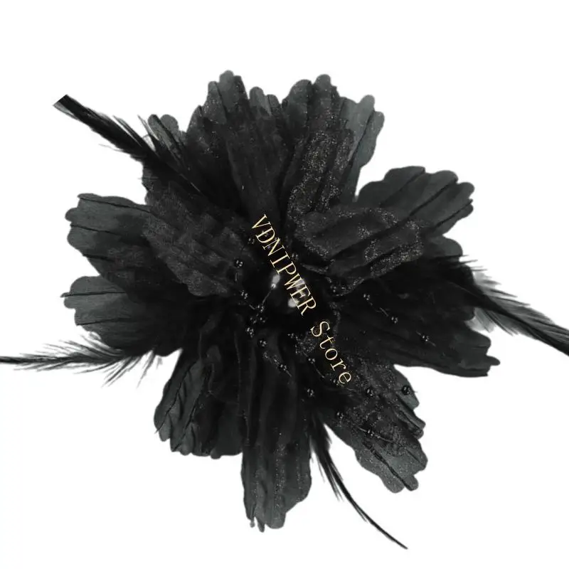 

Organza Flower for Handcraft Project Project Hairtie Одежда шляпа аксессуары для одежды D08E