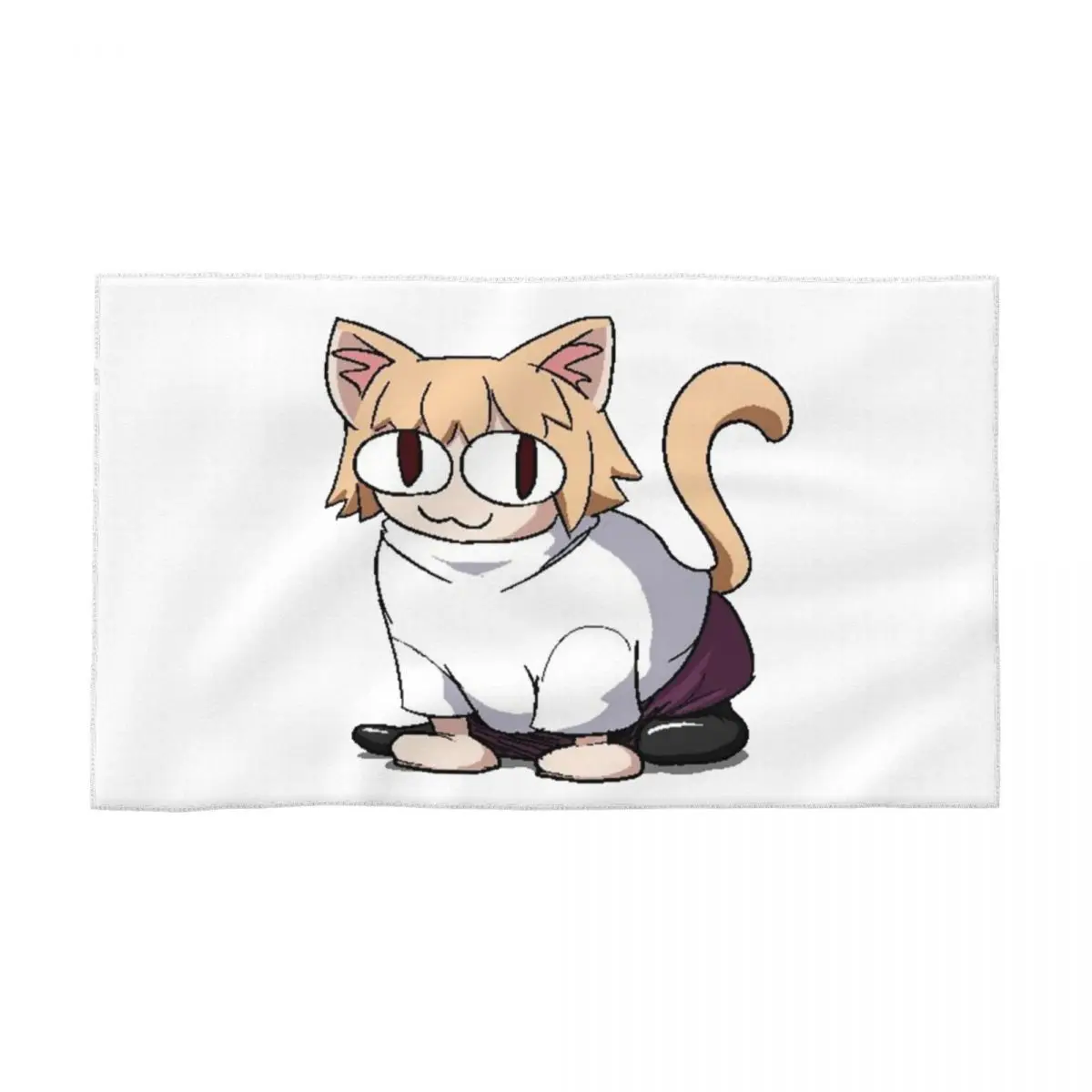 Neco Arc Cat Towel Cotton Cartoon Comic Game Bathroom Shower Sports Yoga Towels