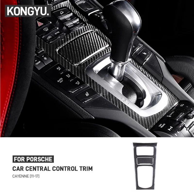 

Для Porsche Cayenne 958 2011-2017 настоящее углеродное волокно, центральное управление автомобиля, рамка переключения передач, панель, накладка, наклейка, аксессуары