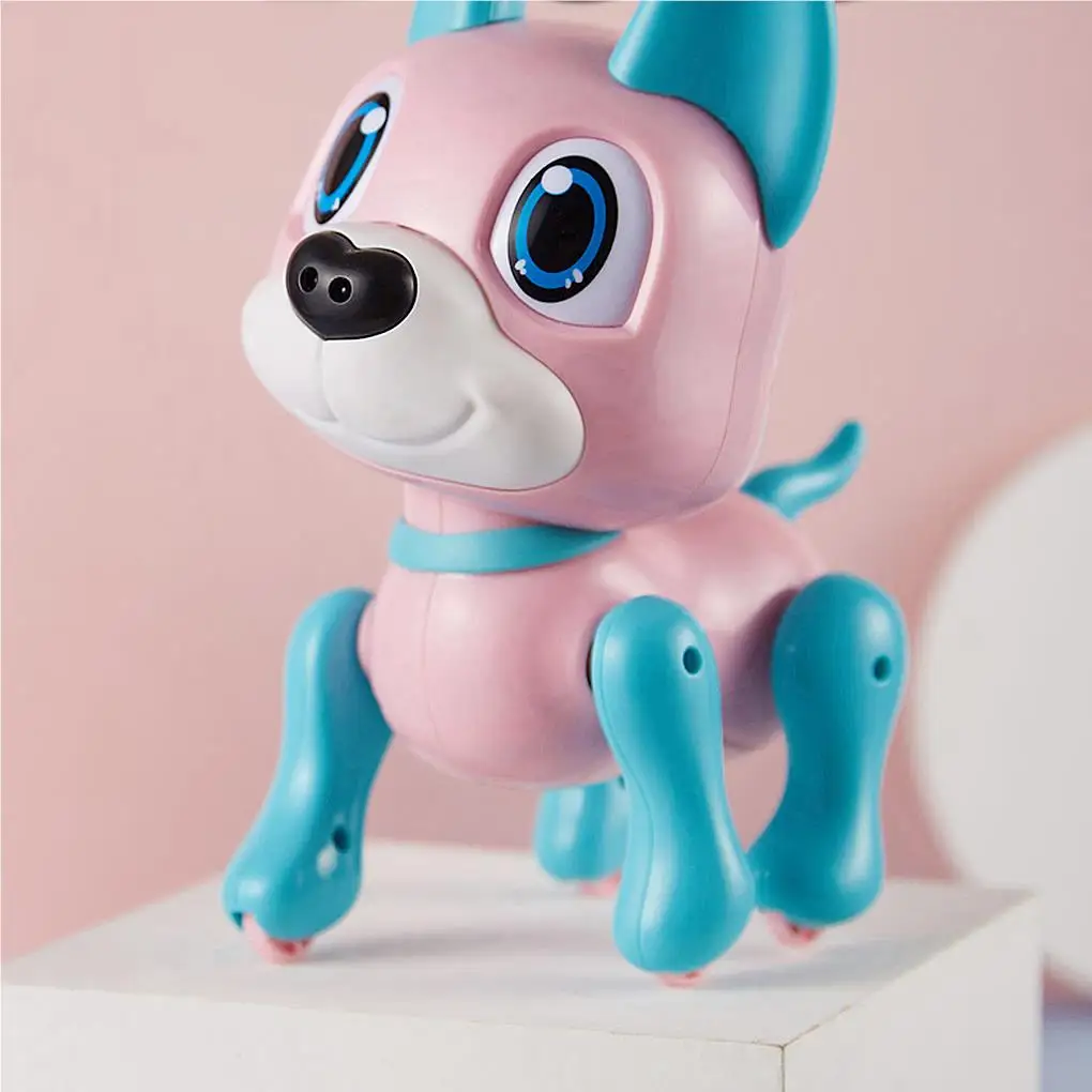 Giocattolo per cani Bambini Smart Pet Robot Cucciolo Sensore di gesti Evitamento ostacoli Batteria Robot per cani, Giallo