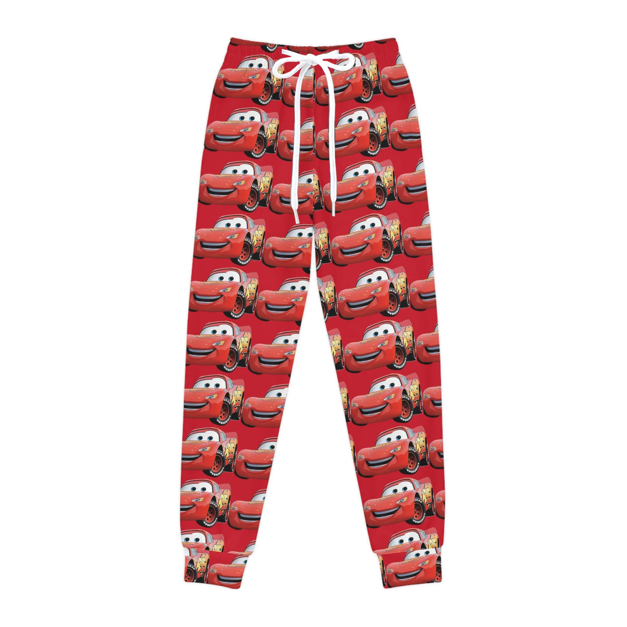 2025 New Year's Eve Lightning Mcqueen And Sally Couple's Pajamas Pants Men's And Women's Fashionable Casual Y2k Sports Pants