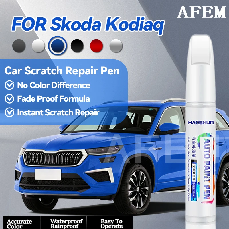 Specialized Automobiles For Skoda Kodiaq 2016-2025 NS Paint Repair Pen Touch Up Scratch Remover DIY Auto Accessories Black White
