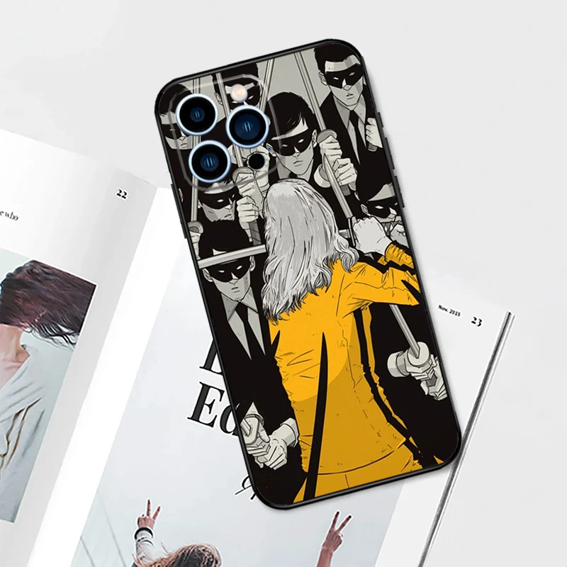 Kill Bill Case For iPhone 15 16 14 Plus 11 12 13 Pro Max Mini X XR XS Max 7 8 Plus Back Cover
