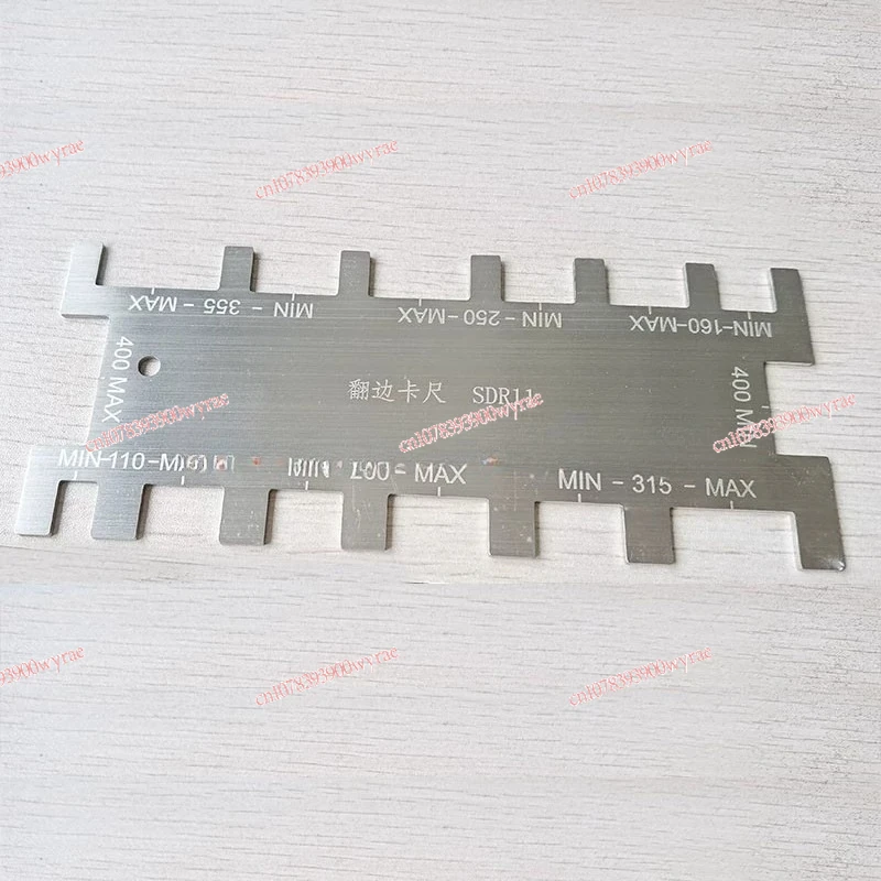 

Plastic PE gas pipeline hot melt machine overturned edge card ruler measuring ring size and width detection card tool