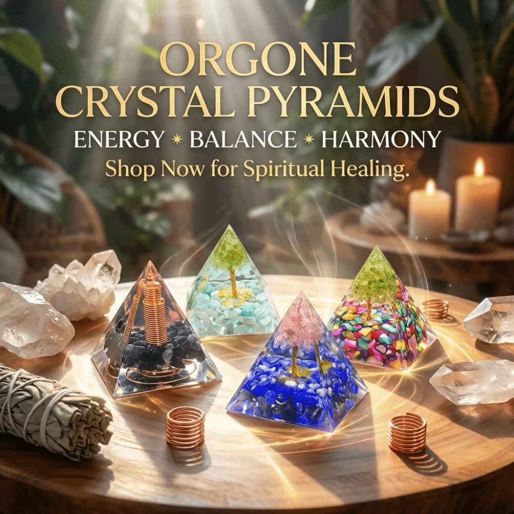 Crystal Stone Orgone Pyramid Peridot Reiki Crystal Stone Pyramid Resin Ornament Spiritual Yoga Meditation Statue Energy Work