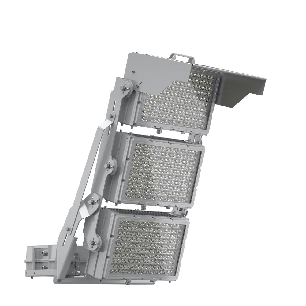 High Quality Patent 1800W 1500W 1200W 1000W 600W Poles Football Field High Mast Modular Flood Light Fixture