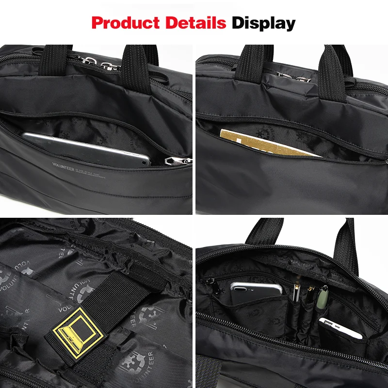 Volunteer Shoulder Bag for Men 2023 New Stylish Oxford Cloth Multi-pocket Travel Capacity High Quality Crossbody Bags 1713-02